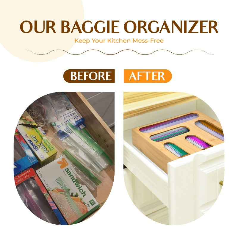 Ziplock Bag Organizer For Drawer - Plastic Bag Organizer-Storage Bag  Organizer Kitchen Drawer, 1 pc - King Soopers