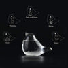 Bird-Shaped Storm Glass Weather Station Weather Forecaster, Stylish and Creative Bird-Shaped Glass Barometer, Home and Office Decorative Glass Bottles